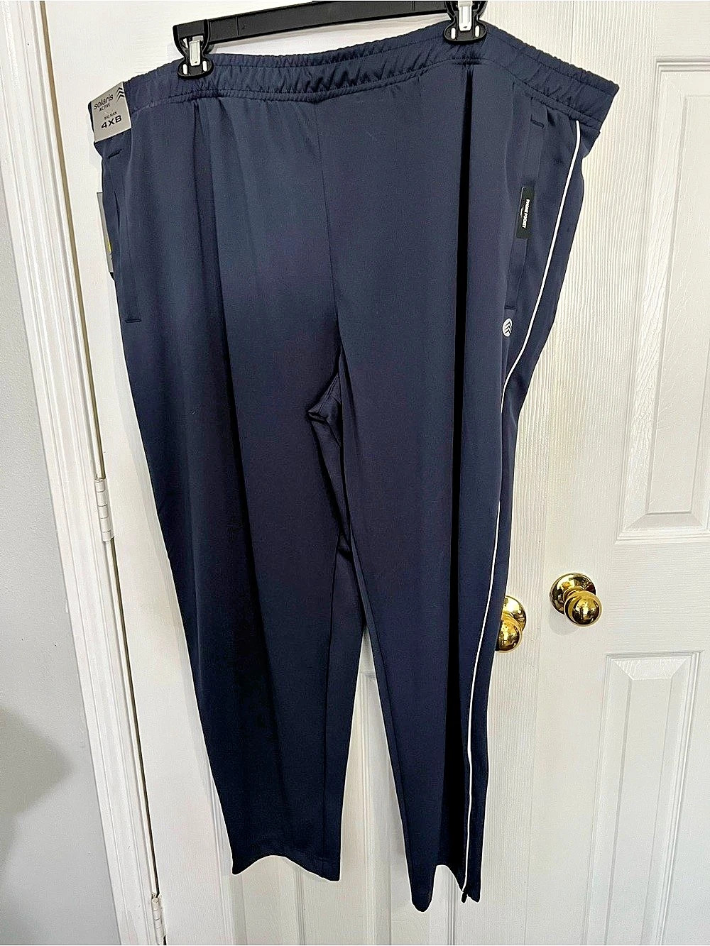 Solaris Active Big Man Tracksuit Jogger Pants in Blue 4XB NWT